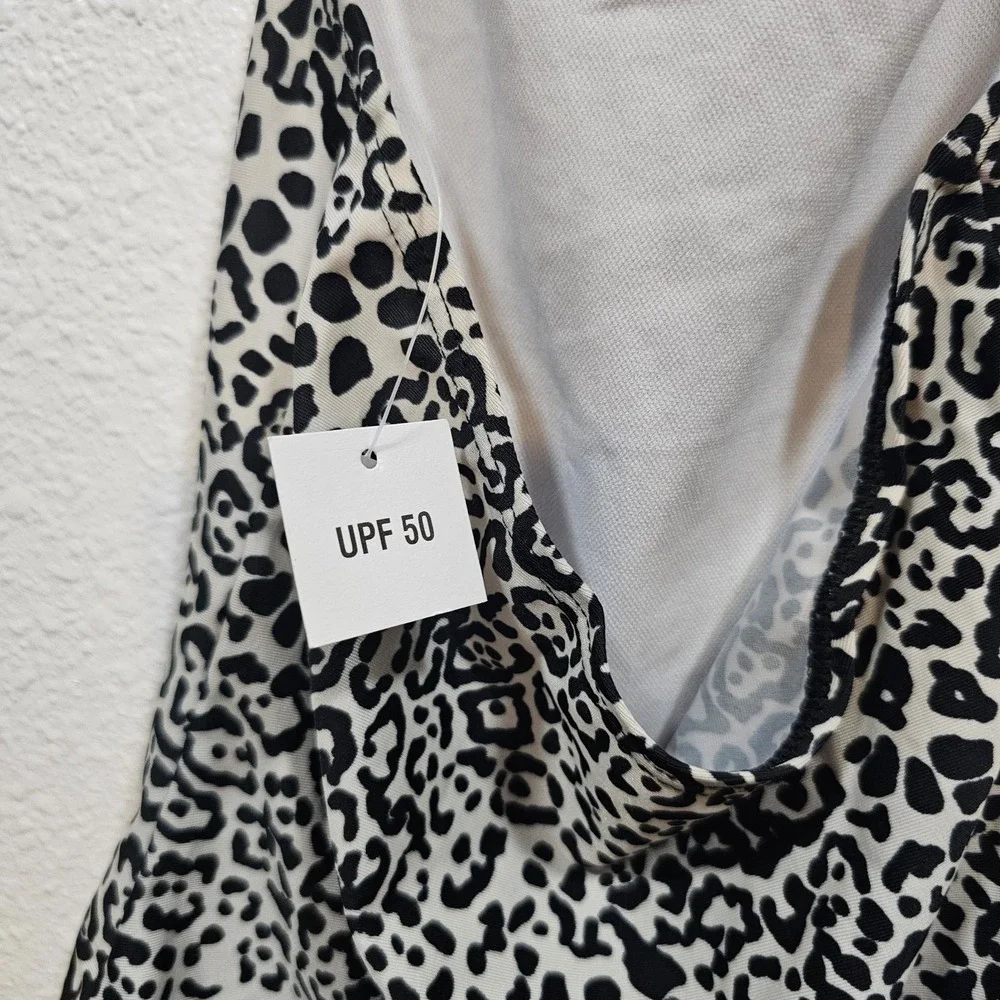 Joe Boxer Black and white Animal‎ Print Girls One Piece Swimsuit Size 4/5